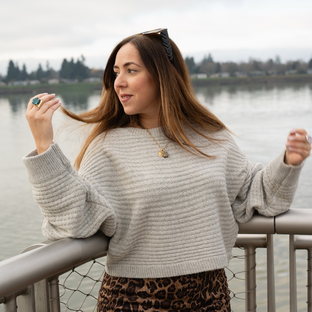 Cozy Gray Women's Sweater